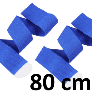 Coppia di cinghie elastiche in velcro da 80 cm