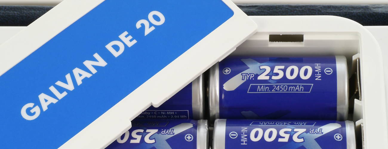 DE20 - Flessibile grazie alle potenti batterie NiMH
